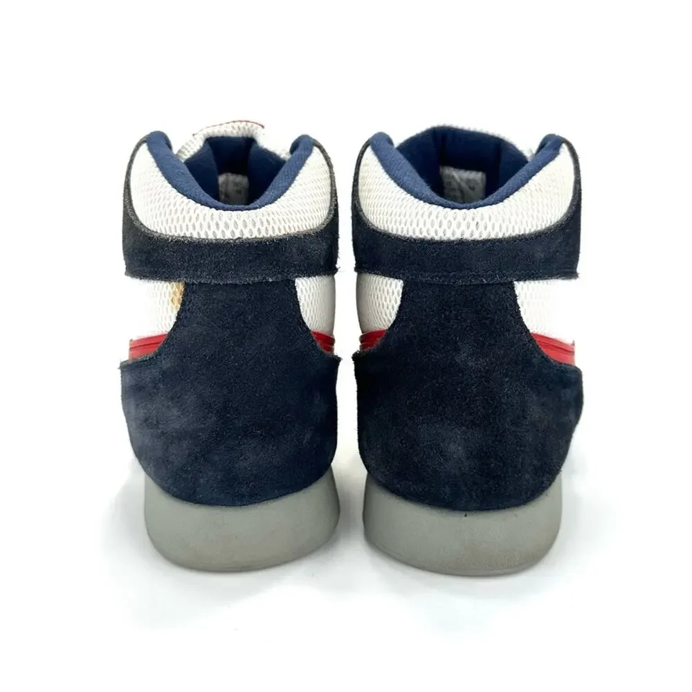 Zoo York The Capital Men High Top Sneaker Size 12 Red Blue White Suede & Leather